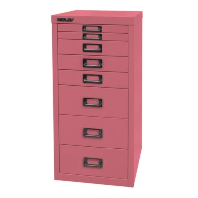 Afbeelding van BISLEY MultiDrawer, 29 delige serie, DIN A4, 8 laden, metaal, 601 roze, 38 x 27,9 59 cm