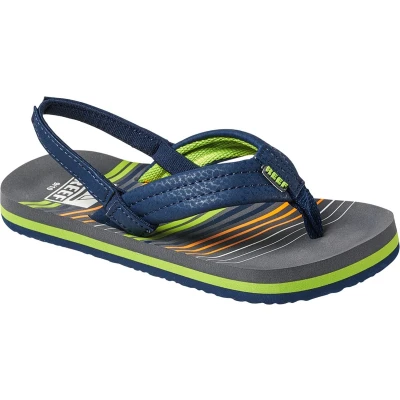 Afbeelding van Reef Little Ahi Jongens Slippers Stripe Green Maat 19/20