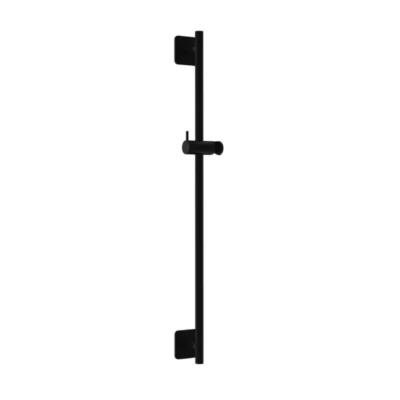 Afbeelding van HotBath Gal Verstelbare glijstang 100 cm Mat Zwart GL311BL