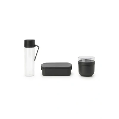 Afbeelding van Brabantia Make &amp; Take Ontbijt Lunchset Donkergrijs