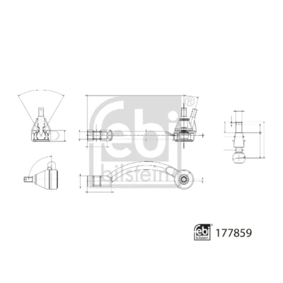 Afbeelding van Spoorstangeind FEBI BILSTEIN 177859