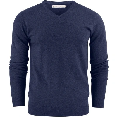 Afbeelding van James Harvest SWEATER ASHLAND V NECK 2112507 blauw mêlée L