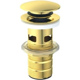 Afbeelding van Ideal standard luxe click waste slotted brushed gold e1482a2