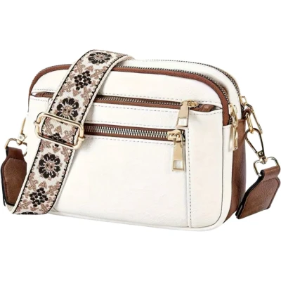 Afbeelding van Luxamore Dames Tas Witte Crossbody Schoudertas Elegant &amp; Praktisch Met Verstelbare Riem