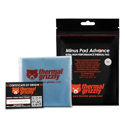 Afbeelding van Thermal Grizzly Minus Pad Advance 100x100x1,0 mm 2 pcs