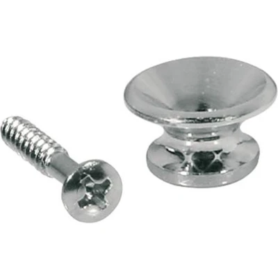 Afbeelding van Boston EP F N strap button nikkel, met schroef (2 stuks)