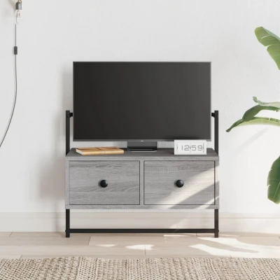 Afbeelding van Tv meubel wandgemonteerd 60,5x30x51 cm hout grijs sonoma eiken