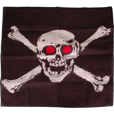 Afbeelding van Bandana/Doek Piraten Jolly Roger 50x50