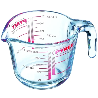 Afbeelding van Maatbeker Pyrex Classic Transparant 0,25 L