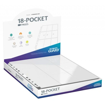 Afbeelding van Ultimate Guard 18 Pocket Pages Side Loading White (50 stuks)