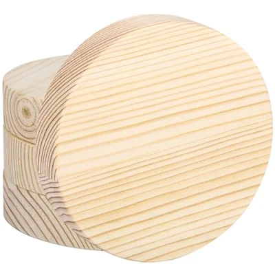 Afbeelding van Belle Vous 4 Pak Onbewerkt Rond Houten Cirkels 10 cm 20 mm Dik Natuurlijk Ronde Uitsnede Schijven DIY Hobby Projecten, Kerstdecoraties, Pyrografie &amp; Deurhanger Plakkaat