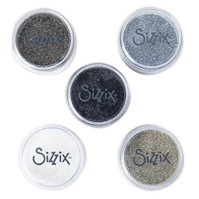 Afbeelding van Sizzix Biodegradable Fine Glitter Neutrals 5x12g (665801) (DISCONTINUED)