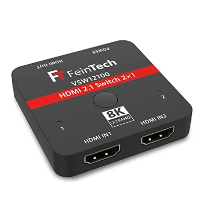 Afbeelding van FeinTech HDMI 2.1 Switch 2x1, Antraciet
