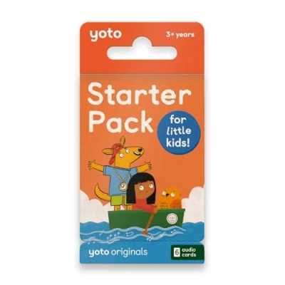Afbeelding van Yoto Starterspakket voor kleine kinderen 6 audiokaarten gebruik met speler en mini alles in 1 audiospeler, educatief scherm gratis luisteren leuke verhalen om te leren