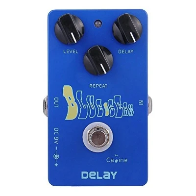 Afbeelding van Caline Elektrische Delay Gitaar Effect Pedaal Aluminiumlegering Behuizing met 3 Schakelaars CP 19 Blue Ocean
