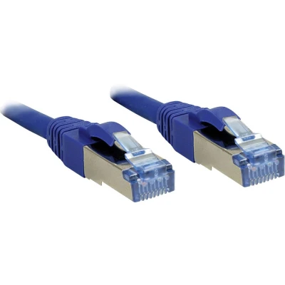Afbeelding van LINDY 47156 RJ45 Netwerkkabel, patchkabel CAT 6A S/FTP 30.00 m Blauw Snagless 1 stuk(s)