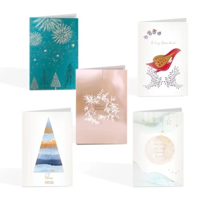 Afbeelding van Unicef Verpakking met 10 kerstkaarten, art collectie 17