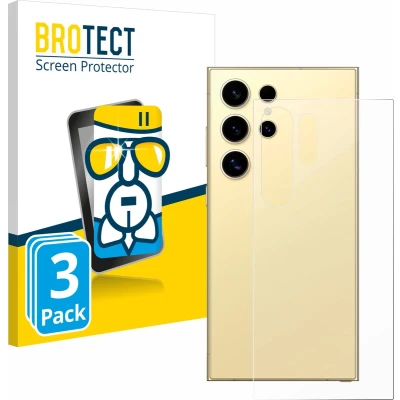 Afbeelding van BROTECT Screenprotector voor Samsung Galaxy S24 Ultra (Achterkant) Folie Beschermfolie Beschermglas transparant (3 Stuks)