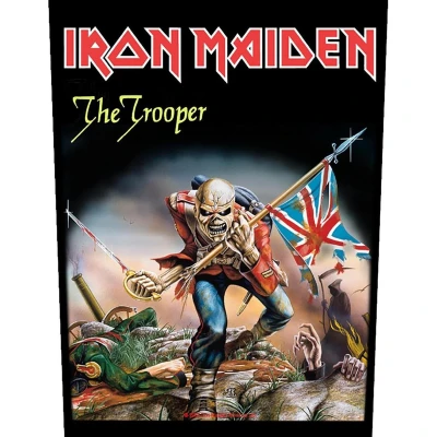 Afbeelding van Iron Maiden The Trooper Logo Standard Woven Patch Embleem Multicolor