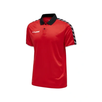 Afbeelding van Hummel Fussballauthentic Functional Poloshirt, Heren, Maat: Small, Rot