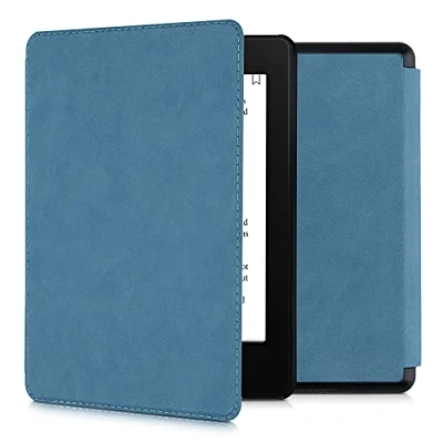 Afbeelding van kwmobile e reader hoesje compatibel met Amazon Kindle Paperwhite 11. Generation 2021 hoes Ereader case magnetische sluiting In petrol