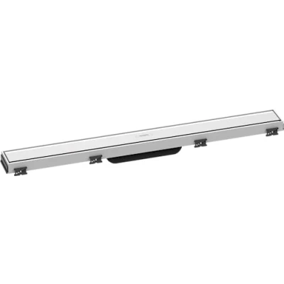 Afbeelding van hansgrohe RainDrain Match 700, 56037450, met in hoogte verstelbaar frame, wit, kant en klaar set douchegoot