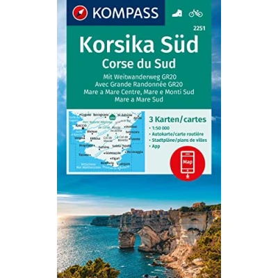Afbeelding van 2251 korsika sud corse du sud: inklusive Karte zur offline Verwendung in der KOMPASS App. Fahrradfahren.