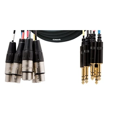 Afbeelding van Cordial CML8 0FV5C Intro multikabel 8x XLR female 6.3mm TRS jack 5m
