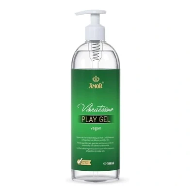 Afbeelding van Vibratissimo Play Gel vegan 1000 ml I Glijmiddel zonder dierlijke ingrediënten Waterbasis glijmiddelen geschikt voor siliconen speeltjes &amp; latex condooms water gebaseerde smering