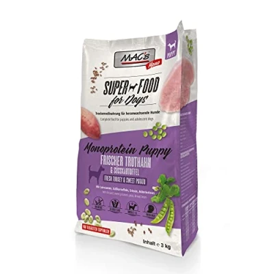 Afbeelding van MAC&#039;s Superfood Hondenvoer Puppyvoer Mono Kalkoen 3kg Hondenbrokken