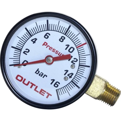 Afbeelding van Aerotec Manometer 9052069 Aansluiting (manometer): Achterkant Schroefdraad (buiten) 1/4 1 stuk(s)