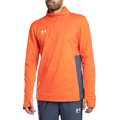 Afbeelding van Under Armour Midlayer Longsleeve, Heren, Maat: Large, Fire/downpour gray/white