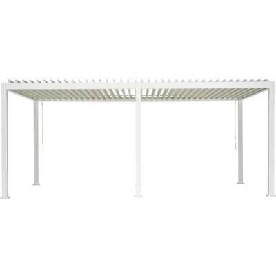 Afbeelding van Overkapping vierkant L Rota 360 cm x 600 Matt white Suns