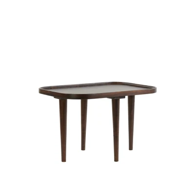 Afbeelding van Light&amp;living Bijzettafel 65x45x41,5 cm MAZABE hout roodbruin
