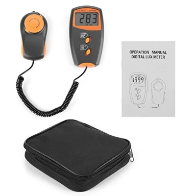 Afbeelding van Akozon illuminometer 1010BS digitale luxmeter LCD scherm testomgeving fotometers 3 1/2 display 1 100,000 lux/20,000 lux/100,000 lux bereik luminometer