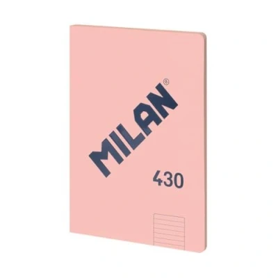 Afbeelding van MILAN® Notitieboek gelijmd, gelinieerd, 48 vellen A4, Serie 1918, roze