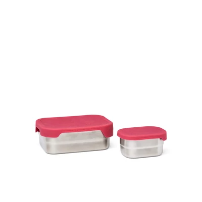 Afbeelding van ergobag Lunchdoos Edelstahl Brotdose Prinzessin Zilverkleurig Roze