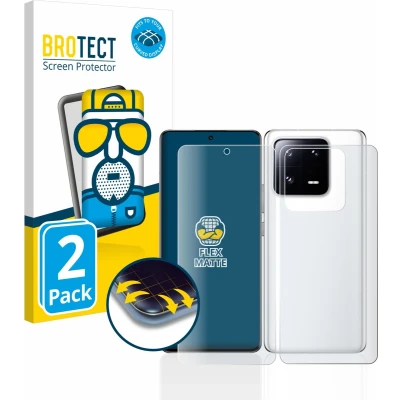 Afbeelding van BROTECT Screenprotector voor Xiaomi 13 Pro (Voor+Achter) Folie Beschermfolie matte volledig dekking (2 Stuks)