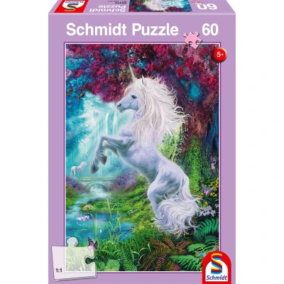 Afbeelding van Schmidt Unicorn IN THE Enchanted Forest Puzzel voor kinderen, Maat: One Size, Multi coloured