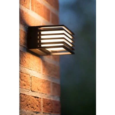 Afbeelding van Lucide MALTA LED Wandlamp Buiten 1x5,4W 2700K IP54 Zwart