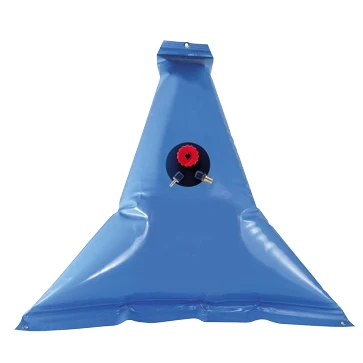 Afbeelding van Flexibele kunststof drinkwatertank 100l afm. 1100x1100mm punt model inclusief dop &amp; nippels
