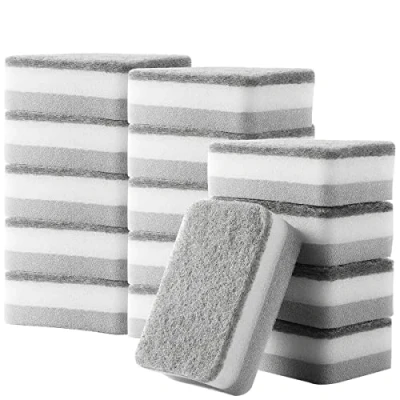 Afbeelding van 15 Stuks Keukenspons,Schotel Spons Reinigingsspons Afwasspons Keuken Wassponzen Herbruikbaar Schuurspons Pad Schotel Wand Borstelpads Spoelbak Reiniging Tool