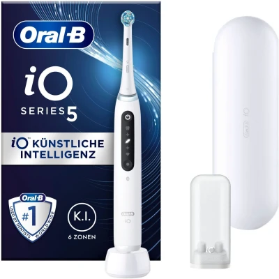 Afbeelding van Oral B iO Series 5 Volwassene Roterende oscillerende tandenborstel Wit