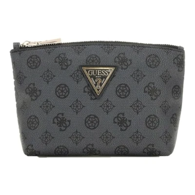 Afbeelding van GUESS Cosmetische tas Wilder Large Top Zip Cosmetic Bag Charcoal Donkergrijs