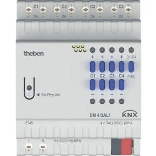 Afbeelding van Theben dali dimactor 4 kanaals x 30 drivers 2 knx 4940300