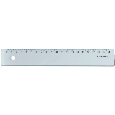 Afbeelding van Q connect Meetlat, Plastic, In Etui, 20 Cm Lat