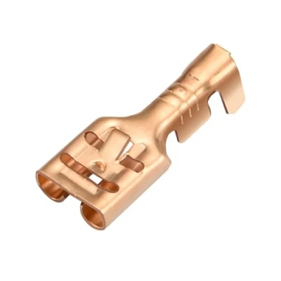 Afbeelding van Heschen vrouwelijke spade snelle splice krimp terminals 6.3mm connector niet geïsoleerd 100 stks
