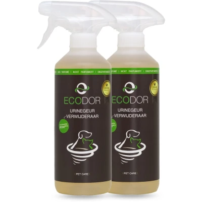 Afbeelding van Ecodor UF2000 4Pets Urinegeur Verwijderaar 2x 500ml Katten zindelijkheidstraining