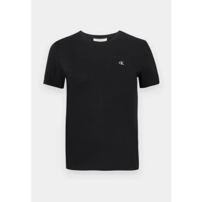 Afbeelding van Calvin Klein Jeans Archive CREW TEE Tshirt basic, Dames, Maat: 3XS, Black