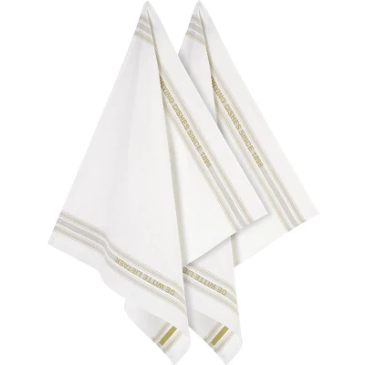 Afbeelding van Glazendoek De Witte Lietaer Dish Yellowgreen (2 stuks)